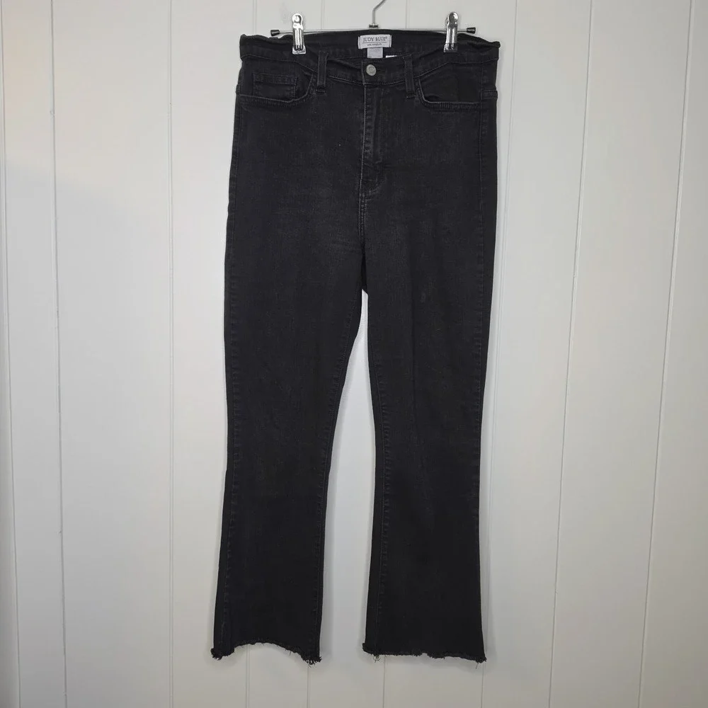 Judy Blue Los Angeles Black Raw Hems Size 15/32